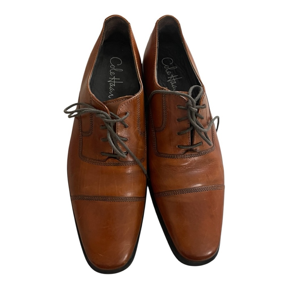Cole Haan Brown Leather Oxford Shoes Timeless Design